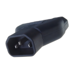 connektgear Mains Power Splitter Adapter - C14 Plug to 2 x C13 Sockets