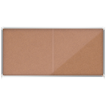 Nobo Premium Plus Cork Lockable Notice Board Sliding Door 27xA4