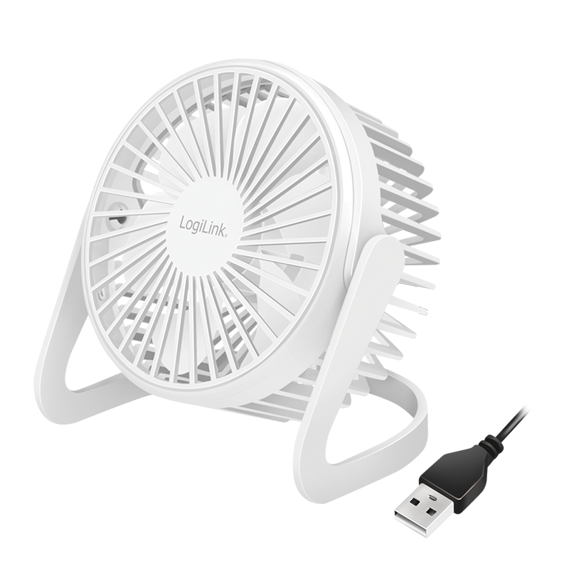 Image of LogiLink USB Fan, 12.70cm (5 inch), white