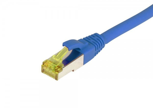 EU Product - Patchkabel RJ45 CAT6A 500Mhz blau S-STP S/FTP TPE/LSZH Ultraflex AWG26 - Cable - Network thumbnail