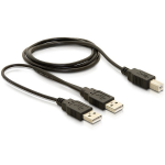 DeLOCK USB-B/USB-A Cable USB-kabel 1 m USB B USB A Zwart