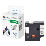 G&G 21696 labelprinter-tape Zwart op wit