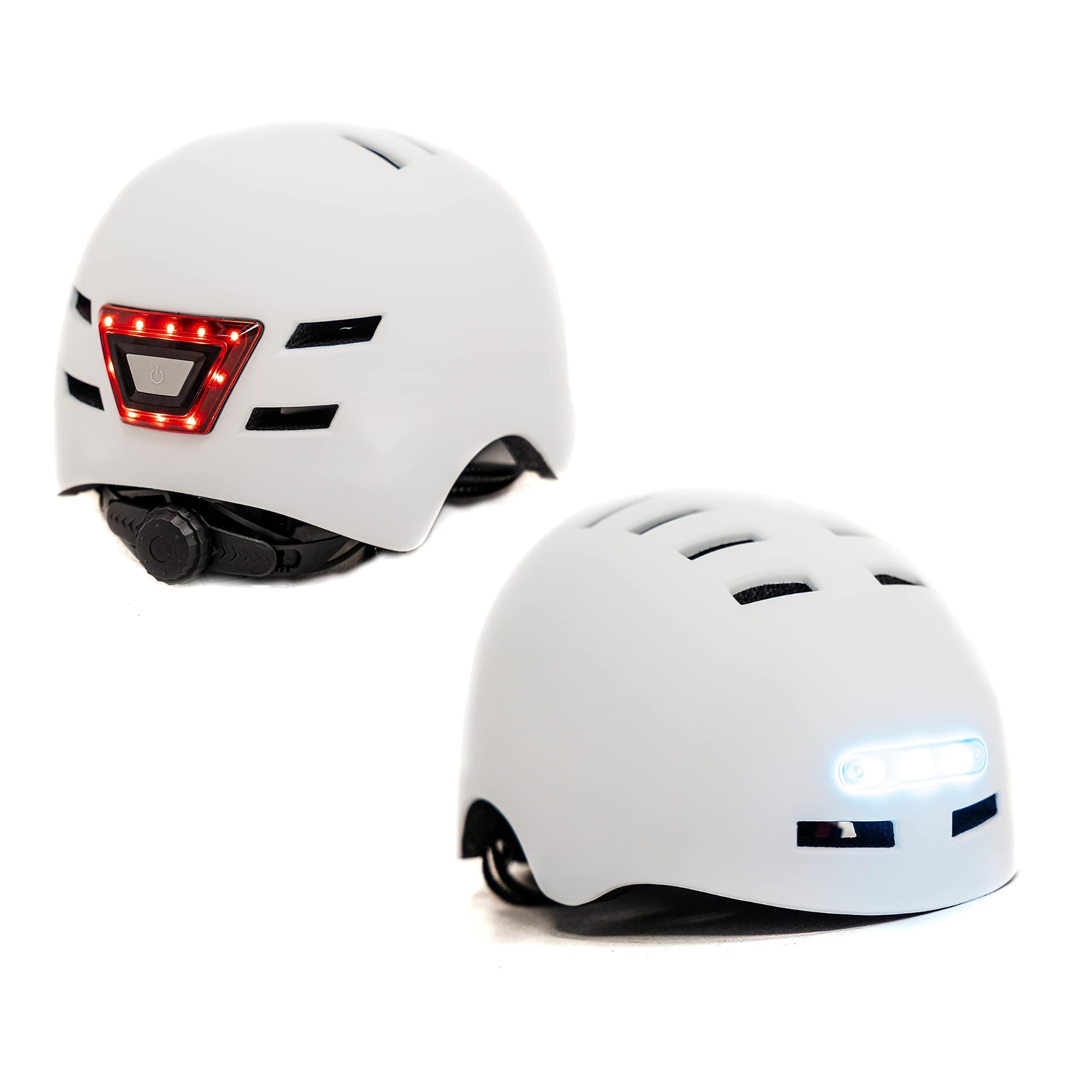 KY-Z002-MEDIUMWHITE BUSBI Firefly Adult Helmet - Medium White