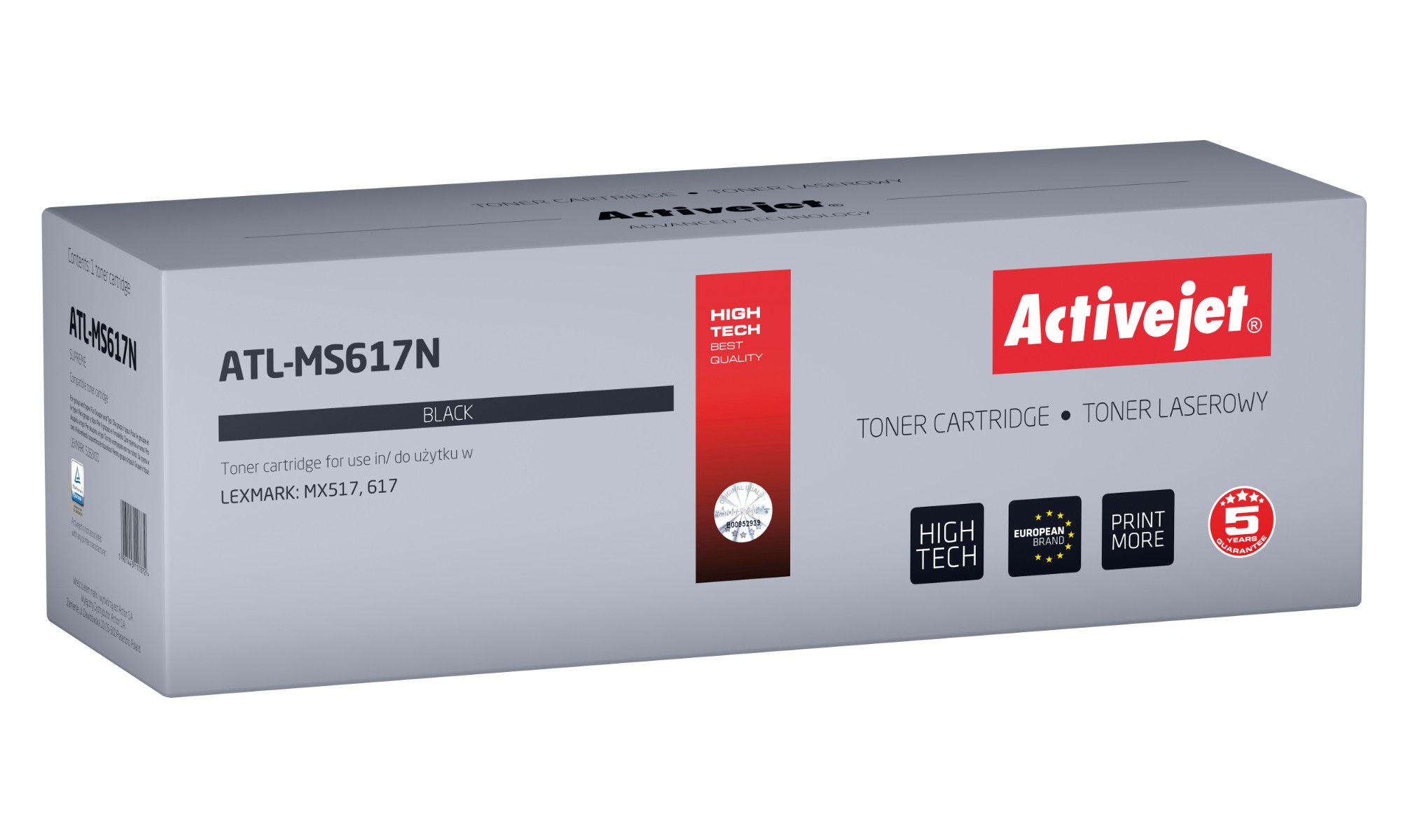 Activejet ATL-MS617N toner (replacement for Lexmark 51B2X00; Supreme; 20000 pages; black)