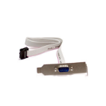 Supermicro COM Port (Serial Port) Cabe, 9-pin, w/ Low-profile Bracket serial cable Black 0.5 m