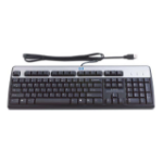 HP 382926-031 keyboard USB QWERTY UK English Black, Silver