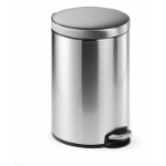 Durable Pedal bin stainless steel 12L round