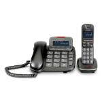 Emporia TH-21ABB Analog/DECT telephone Caller ID Black