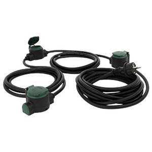 Image of REV 0017103512 power extension 10 m Black