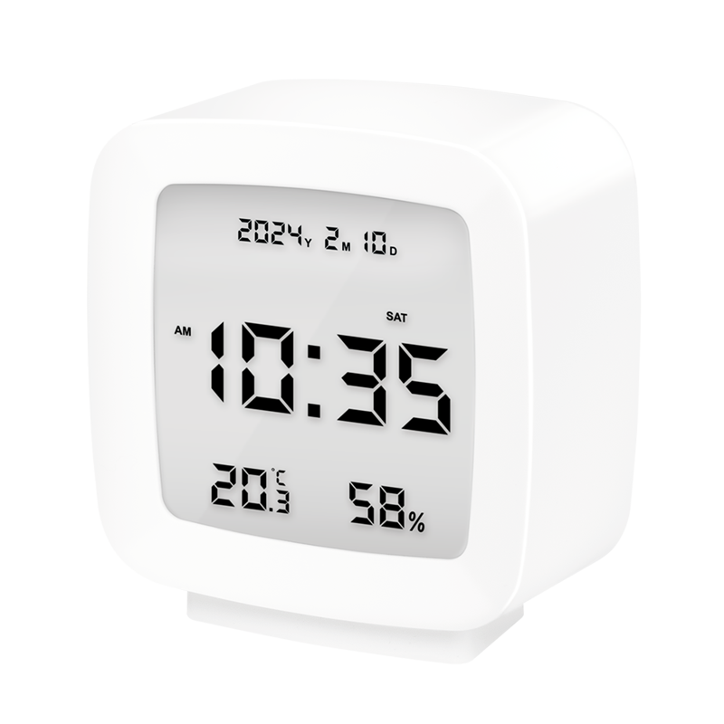 Photos - Other for Computer LogiLink Digital alarm clock, TV shape, white SC0120 