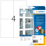 HERMA 10796 self-adhesive label Rectangle Permanent White 80 pc(s)