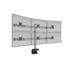 HAT Design Works BILD-3/3-CM-124 monitor mount / stand 24" Silver Desk