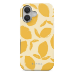BURGA Lemon Tart mobile phone case 15.5 cm (6.1") Cover Yellow, White