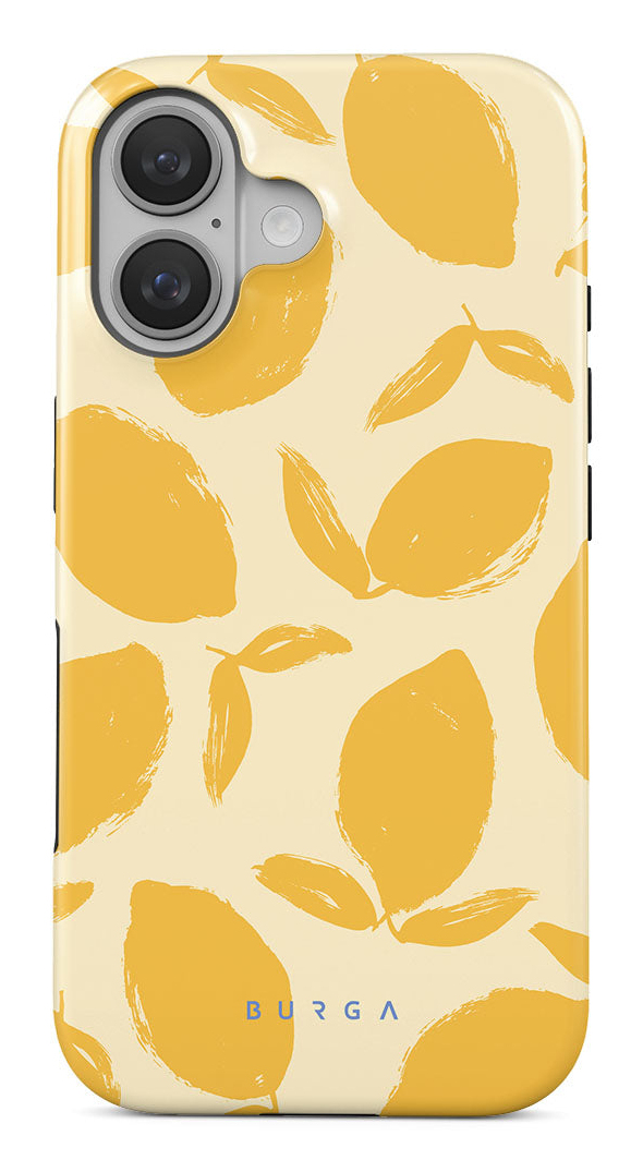 Burga Yellow Lemon Tart Mobile Phone Case 15.5 Cm (6.1") Cover W