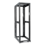 Rocstor Y10E037-B1 rack cabinet 42U Freestanding rack Black