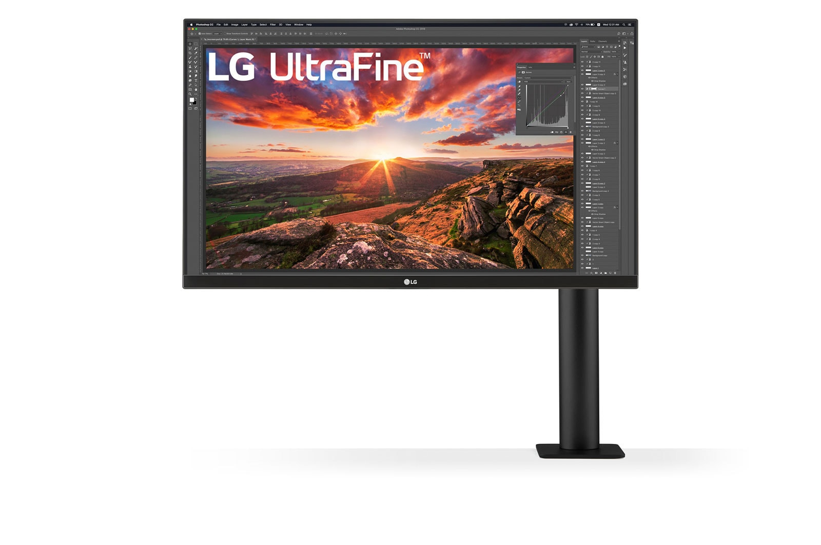 Image of LG UltraFine Ergo LED display 68.6 cm (27") 3840 x 2160 pixels 4K...
