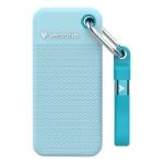 Verbatim Pocket SSD USB 3.2 Gen 2 1TB Polar Blue incl. two rubber sleeves
