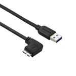 StarTech.com Slim Micro USB 3.0 Cable - M/M - Left-Angle Micro-USB - 1m (3ft)