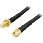 Deltaco SMA-FM100 Coaxial Cables 1 m RP-SMA Black