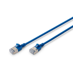 Digitus CAT 6A class Ea, F/FTP, twisted pair patch cable, Cu, LSZH, AWG 32/7, length: 5 m, blue