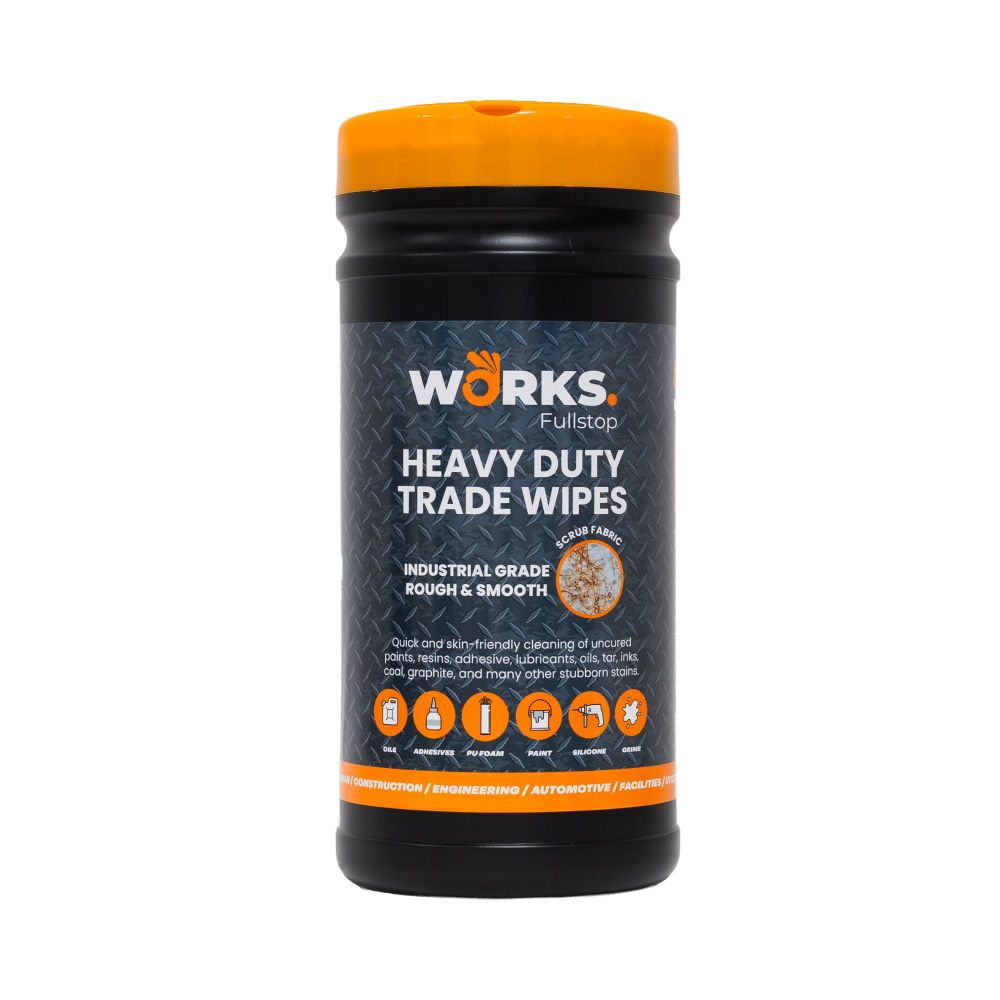 Image of Hadron Works Heavy Duty Scrub Trade Wipes Rough and Smooth Tub of 80