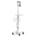Compulocks Rolling Cart VESA Medical Floor Stand With Universal Tablet Holder