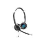 Cisco Headset 532, Wired Dual On-Ear Quick Disconnect Headset with USB-C Adapter, Charcoal, 2-Year Limited Liability Warranty (CP-HS-W-532-USBC)