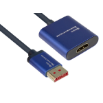 Alcasa DP-AD07 video kabel adapter 0,2 m DisplayPort HDMI Blauw