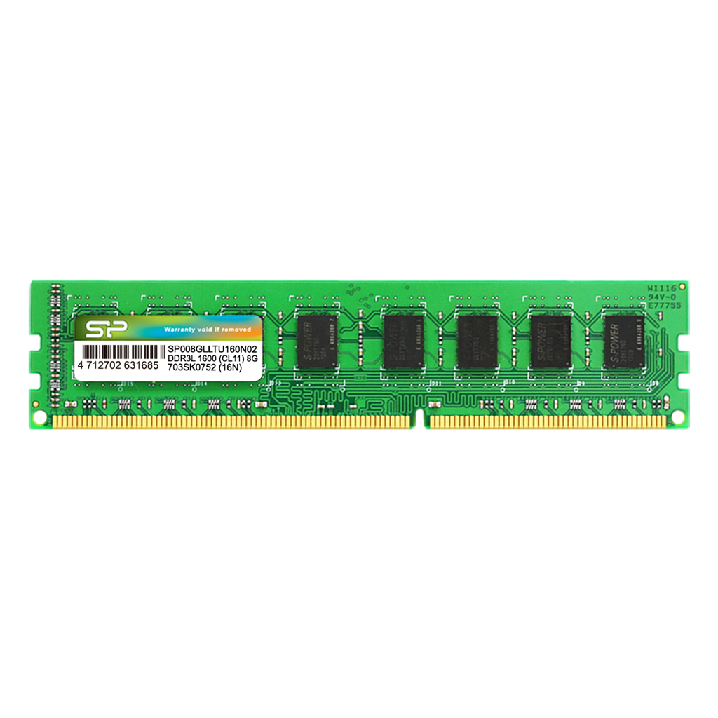 Image of Silicon Power SP008GLLTU160N02 memory module 8 GB 1 x 8 GB DDR3L...