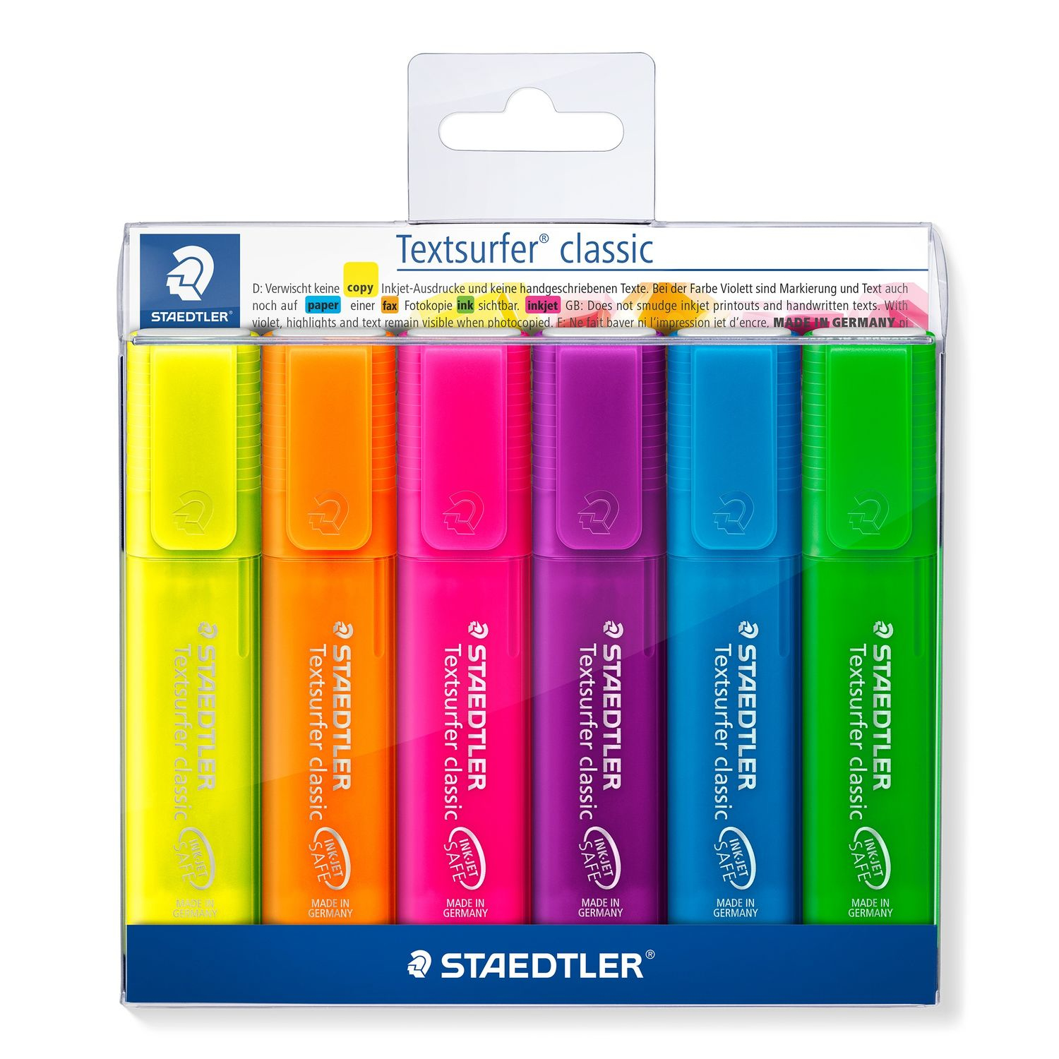 Staedtler 364 P WP6 marker 6 pc(s) Figured tip Multicolour