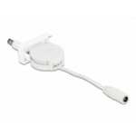 DeLOCK Easy 45 Module Power Retractable Cable DC 5.5 x 2.1 mm female / male white