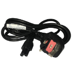 Videk UK Mains Plug to C5 Socket Power Cable Black 10m