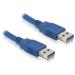 DeLOCK USB 3.0-A male/male - 2m cable USB USB A Azul