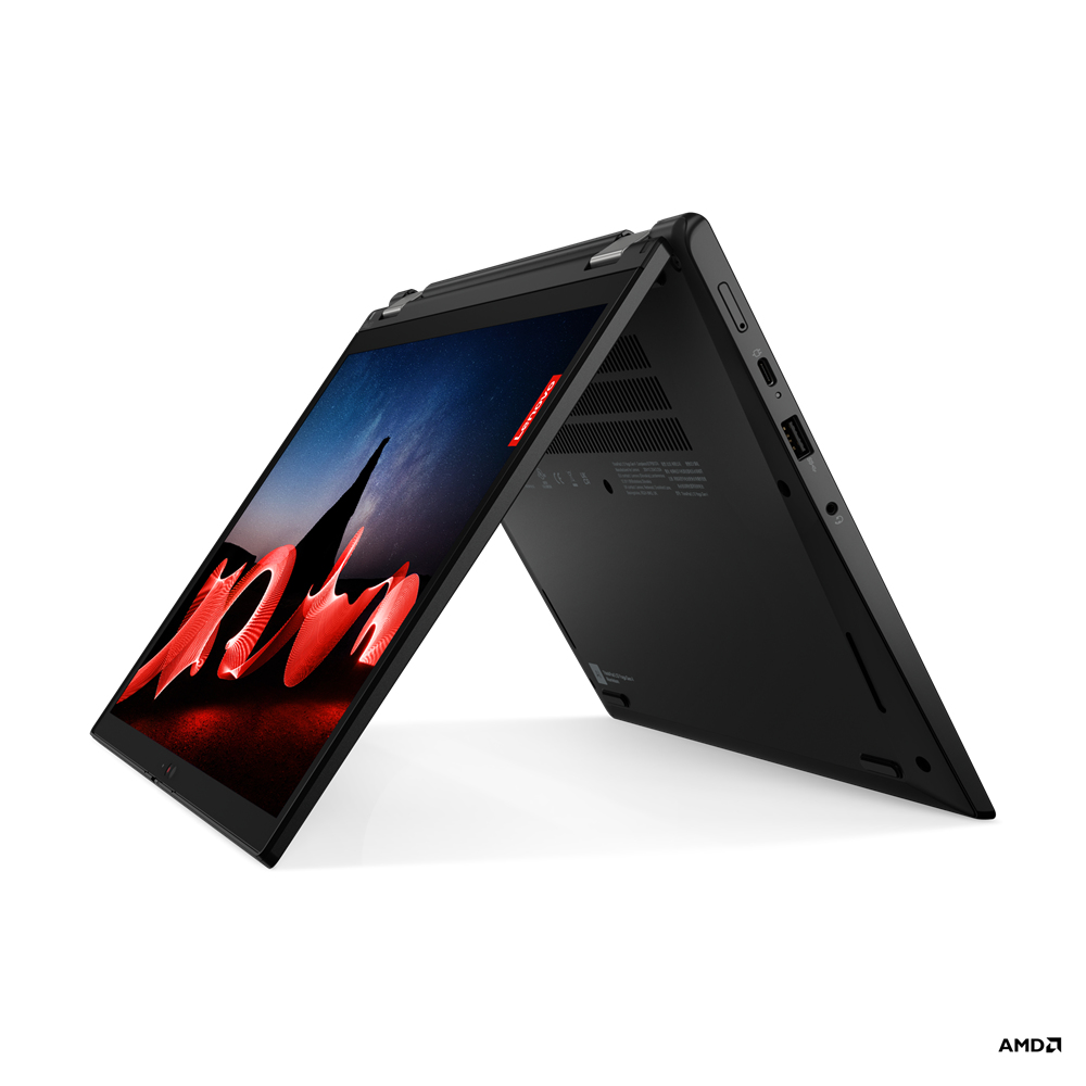 Lenovo ThinkPad L13 Yoga AMD Ryzen™ 5 PRO 7530U Hybrid (2-in-1) 33.8 cm (13.3") Touchscreen WUXGA 16 GB DDR4-SDRAM 512 GB SSD Wi-Fi 6E (802.11ax) Windows 11 Pro Swiss Black