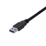 StarTech.com USB3SEXT1MBK USB-kablar 1 m USB 3.2 Gen 1 (3.1 Gen 1) USB A Svart