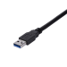 StarTech.com USB3SEXT1MBK USB-kablar USB 3.2 Gen 1 (3.1 Gen 1) 1 m USB A Svart