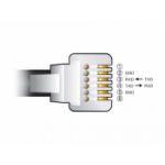 DeLOCK Adapter cable USB Type-A to Serial RS-232 RJ12 with ESD protection APC 2 m