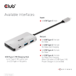 CLUB3D CSV-1543 interface hub 10000 Mbit/s