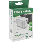 InLine USB PD Charger Single USB-C, Power Delivery, 20W, white