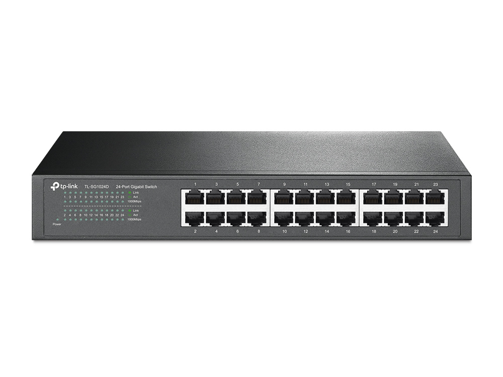 Image of TP-Link TL-SG1024D network switch Unmanaged Gigabit Ethernet...