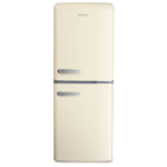 electriQ 153 Litre 60/40 Retro Freestanding Fridge Freezer - Cream