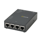 Perle IOLAN STG4 P network media converter 1000 Mbit/s Multi-mode, Single-mode Black