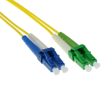 ACT 1 meter LSZH Singlemode 9/125 OS2 glasvezel patchkabel duplex met LC/APC en LC/UPC connectoren