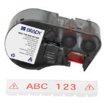 Brady M4C-750-595-WT-RD printer label Red, White Self-adhesive printer label