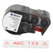 Brady M4C-750-595-WT-RD printer label Red, White Self-adhesive printer label