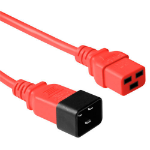 ACT Netsnoer C19 - C20 rood 1,8 m
