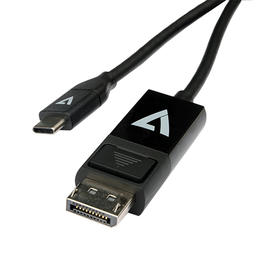 Image of V7 V7UCDP-2M cable gender changer USB Type-C 3.2 Gen 1 DisplayPort...
