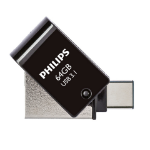 Philips FM64DC152B/00 USB flash drive 64 GB USB Type-A 3.2 Gen 1 (3.1 Gen 1) Black, Silver