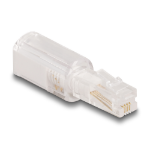 DeLOCK 88169 tussenstuk voor kabels RJ10 Transparant, Wit