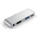 Satechi ST-TCMPHS laptop dock/port replicator USB 3.2 Gen 1 (3.1 Gen 1) Type-C Silver